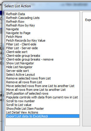 List Export Excel 2
